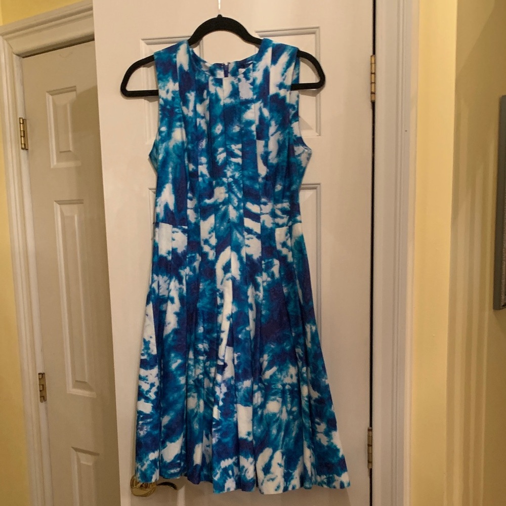 Calvin Klein Blue and White Dress